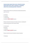 NAHQ EXAM QUESTIONS 2025 UPDATED EXAM  QUESTIONS WITH WELL DETAILED  ANSWERS  &lpar;MULTIPLE CHOICES&rpar;&vert;&vert;LATEST UPDATE&excl;&excl;&excl; 