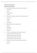 MEDICAL ASSISTANT PRACTICE TEST Medical Terminology and Anatomy
