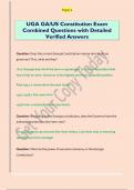 UGA GA&sol;US Constitution Exam Combined Questions with Detailed Verified Answers