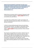 HESI MANAGEMENT NEWEST EXAM 2025 WITH MULTIPLE CHOICE OF QUESTIONS AND CORRECT ANSWERS ALREADY GRADED A&plus; AND 100&percnt; GUARANTEE PASS &lpar;JUST RELEASED&excl;&excl;&excl;&excl;&excl;&excl;&rpar;
