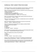 SURGICAL FIRST ASSIST PRACTICE EXAM