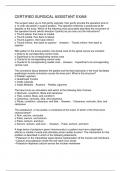 CERTIFIED SURGICAL ASSISTANT EXAM