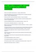 ITEC 1000 COMBINED SET EXAM QUESTIONS WITH CORRECT ANSWERS 
