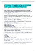 ITEC 1000 EXAM REVIEW QUESTIONS WITH ALL CORRECT ANSWERS 