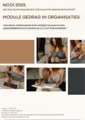 NCOI module Gedrag in organisaties geslaagd eindcijfer 9 &plus; feedback
