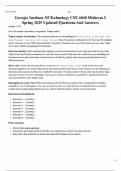 Georgia Institute Of Technology CSE 6040 Midterm 2 Spring 2025 Updated Questions And Answers