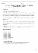 CSE 6040 Midterm 2 Spring 2025 Game On Updated Questions And Answers