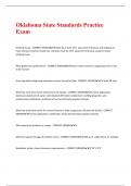 Oklahoma State Standards Practice Exam
