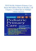 Test Bank &ndash; Burns&rsquo; Pediatric Primary Care&comma; 8th Edition &lpar;Garzon et al&period;&rpar; &vert; Complete Chapters 1&ndash;46 &vert; Verified Answer Key