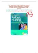 TEST BANK &mdash; Davis Advantage for Pediatric Nursing&colon; Critical Components of Nursing Care&comma; 3rd Edition by Kathryn Rudd Full Chapter Coverage &vert; Verified Correct Answers &vert; Instant PDF Access