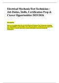 LADWP Electrical Mechanic&ndash;Test Technician Exam Bundle &ndash; Verified questions and answers for 2025&sol;2026 exam prep&period; Complete study resource for success&period;