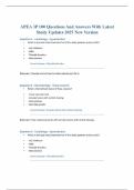 APEA 3P 100 Questions And Answers With Latest Study Updates 2025 New Version