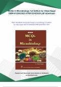 MCQs in Microbiology 1st Edition by Vidya Sagar ISBN 8122423523 9788122423525 - Instant Download