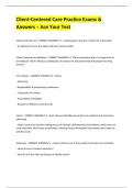 Client-Centered Care Practice Exams & Answers &ndash; Ace Your Test