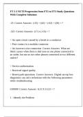 FT 2-3 NCTI Progression from FT2 to FT3 Study Questions With Complete Solutions