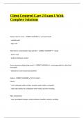 Complete Client-Centered Care Exam Pack &vert; Study Guide & Test Bank