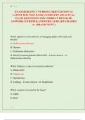 ENA EMERGENCY NURSING ORIENTATION 3&period;0  LATEST 2025 TEST BANK&vert; COMPLETE 450 ACTUAL  EXAM QUESTIONS AND CORRECT DETAILED  ANSWERS &lpar;VERIFIED ANSWERS&rpar; ALREADY GRADED  A&plus; &lpar;BRAND NEW&excl;&excl;&rpar; 