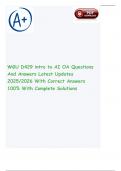 WGU D429 intro to AI OA Questions And Answers Latest Updates 2025&sol;2026 With Correct Answers 100&percnt; With Complete Solutions