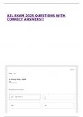 A2L EXAM 2025 QUESTIONS WITH CORRECT ANSWERS&excl;&excl;