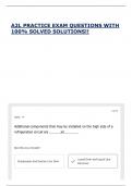 A2L PRACTICE EXAM QUESTIONS WITH 100&percnt; SOLVED SOLUTIONS&excl;&excl;