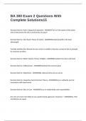 BA 300 Exam 2 Questions With Complete Solutions