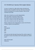 NSG 300&sol; NSG300 Grand Canyon University -GCU NSG300 Exam 1 Questions With Complete Solutions&period;