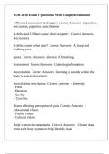 NUR 2830 Exam 1 Questions With Complete Solutions