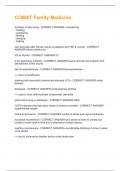 COMAT Family Medicine &vert; Questions and Answers &vert; 2025 Update &vert; 100&percnt; Correct&period;