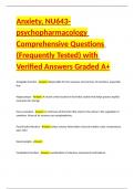 NU643 final exam study Comprehensive Questions &lpar;Frequently Tested&rpar; with Verified Answers Graded A  Package Deal
