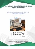 How to build A Gaming PC 1st edition by Simon Slangen - PDF Download