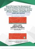 &lpar;Ebook PDF&rpar; Supply Chain Management and Corporate Governance Artificial Intelligence Game Theory and Robust Optimisation 1st edition by Catherine Xiaocui Lou&comma; Sardar Islam&comma; Nicholas Billington 1000620611 9781000620610 full chapters - Digital Download