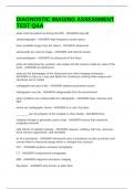 DIAGNOSTIC IMAGING ASSESSMENT TEST Q&A