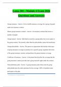 Loma 281 - Module 4 Exam 2026 Questions and Answers