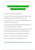 LOMA 281 Module 1 Exam 2026 Questions and Answers