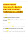 MSN 571 Midterm Comprehensive Questions &lpar;Frequently Tested&rpar; with Verified Answers Graded A&plus;