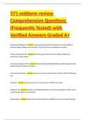 571 midterm review Comprehensive Questions &lpar;Frequently Tested&rpar; with Verified Answers Graded A&plus;