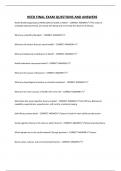 HEED FINAL EXAM QUESTIONS AND ANSWERS