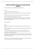 HRIR 3021 MIDTERM 2 EXAM ACTUAL QUESTIONS AND ANSWERS