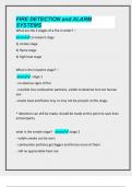 FIRE DETECTION and ALARM SYSTEMS QUESTIONS AND CORRECT ANSWERS 2025&sol;2026