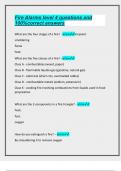 Fire Alarms level 4 questions and 100&percnt;correct answers