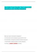 ServSafe Food Handler Test Latest 2025  Questions and Verified Solutions 