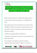 PSI Pennsylvania Real Estate Practice Exam 2025&sol;2026 &ndash; 300&plus; Graded Questions with Verified Answers &vert; Licensure Laws&comma; Easements&comma; Agency&comma; Zoning&comma; Landlord-Tenant&comma; UCC & Fair Housing