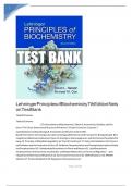 TESTBANK FOR Lehninger Principles of Biochemistry Seventh Edition by David L&period; Nelson &comma; Michael M&period; Cox  ISBN&colon;978-1464126116 ALL CHAPTERS COVERED&excl;&excl; 100&percnt; COMPLETE GUIDE&excl;&excl; A&plus; GRADE ASSURED&excl;&excl; 