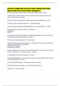 ACTIVITY DIRECTOR ACTUAL FINAL PAPER 2025&sol;2026 QUESTIONS WITH SOLUTIONS GRADED A&plus;