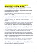 ALABAMA INSURANCE STUDY GUIDE 2025&sol;2026 QUESTIONS WITH SOLUTIONS RATED A&plus;