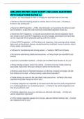 AMAZON DRIVER EXAM SCRIPT 2025&sol;2026 QUESTIONS WITH SOLUTIONS RATED A&plus;
