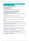 AMAZON DRIVER STUDY GUIDE 2025&sol;2026 QUESTIONS WITH SOLUTIONS RATED A&plus;