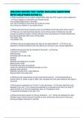 AMAZON DRIVER TEST PAPER 2025&sol;2026 QUESTIONS WITH SOLUTIONS RATED A&plus;