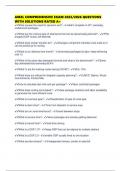 AMZL COMPREHENSIVE EXAM 2025&sol;2026 QUESTIONS WITH SOLUTIONS RATED A&plus;