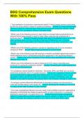 BSG Comprehensive Exam Questions With 100&percnt; Pass